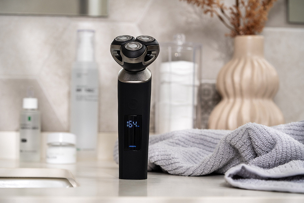 Бритва електр. ARDESTO роторна SHRR-B8WDR, 8Вт, бритв.головок-3, Li-Ion, сух.+волог., чорний Київ - фото 5