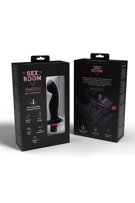 Набор для анальных игр Dream Toys Sex Room, 6 предметов, черный/розовый Sex Aura Киев - изображение 1