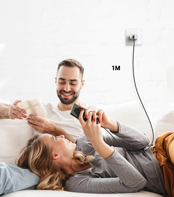 Магнітний кабель з наконечником UGreen Micro-USB для заряджання 540 Degree (Чорний, 1м) Миколаїв - фото 8