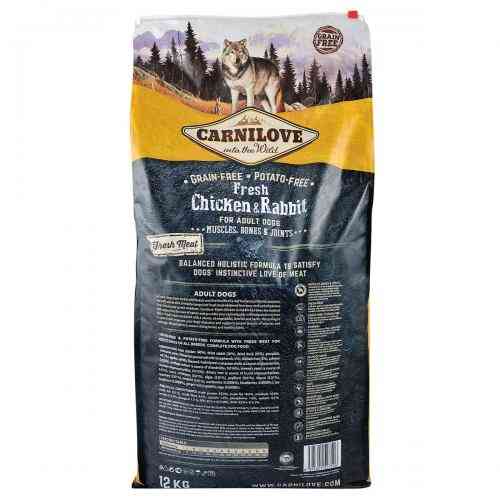 Корм сухий Carnilove Fresh Chicken and Rabbit for Adult dogs для дорослих собак усіх порід з куркою та кроликом 12 кг Київ