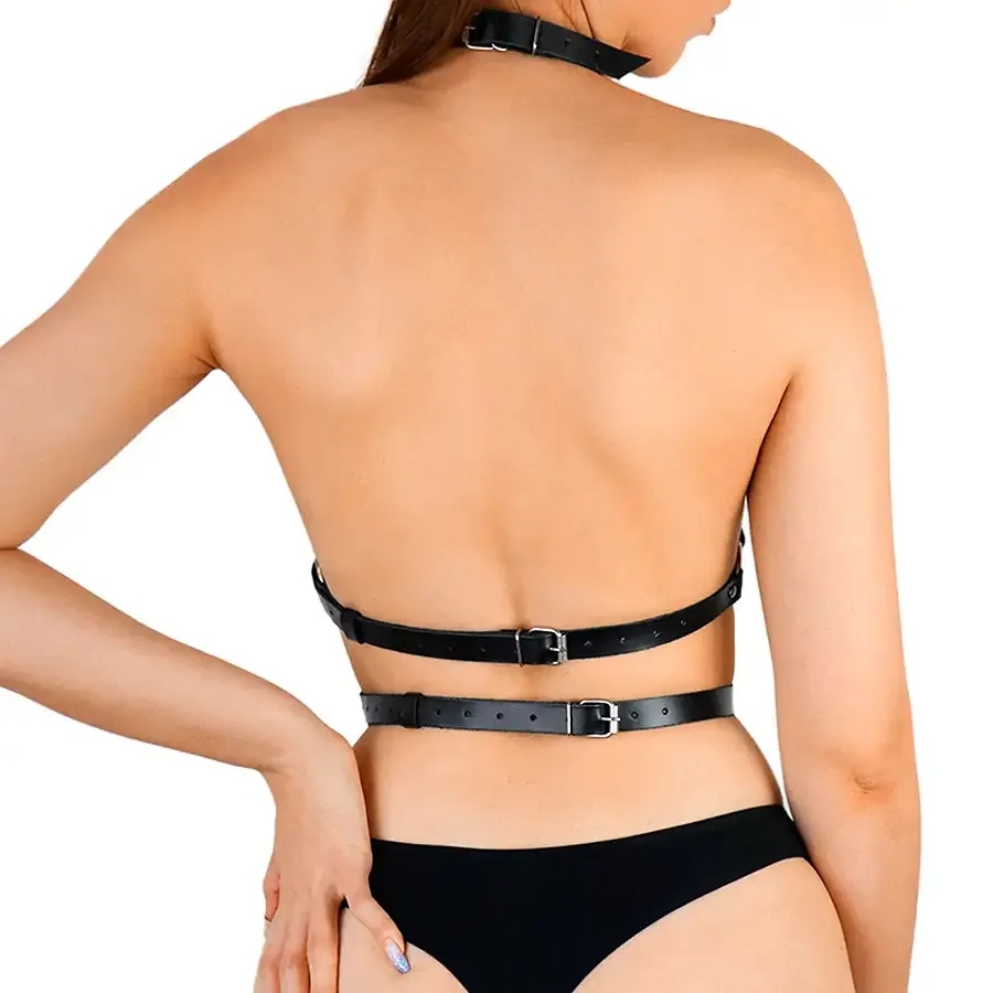 Портупея жіноча Art of Sex - Mirra, натуральна шкіра, розмір XS-2XL, колір чорний Львов - изображение 2