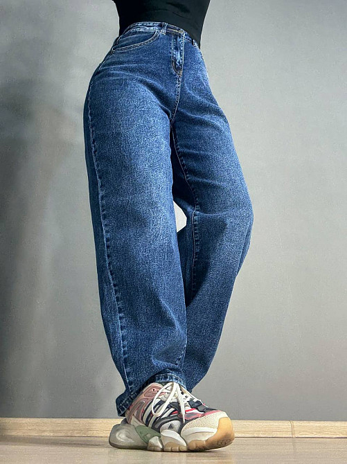 Джинси жіночі Liana 234 skater jeans широкі банани сині, синій, 29, 29, 80 см, 115 см Київ - фото 8