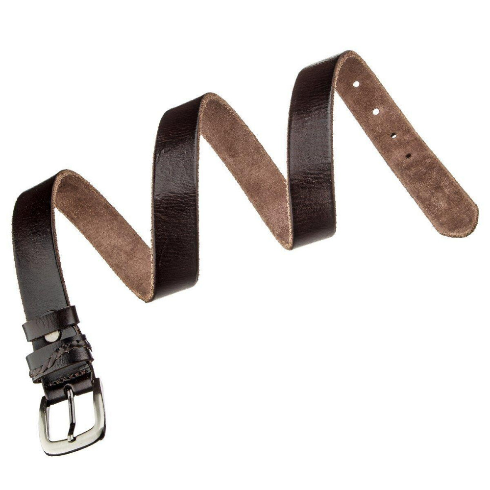 Ремень унисекс Vintage 20068 Коричневый Киев - изображение 6