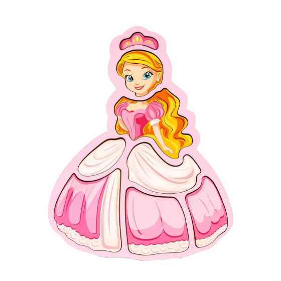 Дитячий пазл-вкладиш "Принцеса" Puz-22968, 8 елементів Вінниця