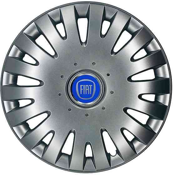 Автомобільні модельні ковпаки R15 Fiat (синій) 306 4шт, SJS, сріблясті Вінниця