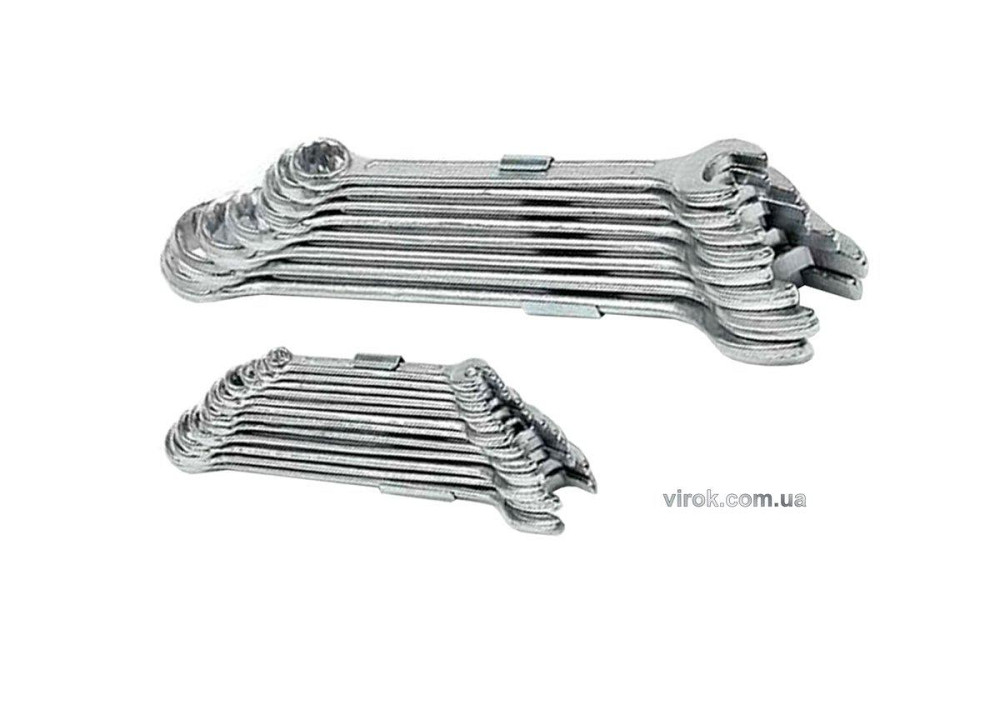 Ключі ріжково - накидні VOREL, 20 шт, М6-32 мм [2/8] Одеса - фото 1