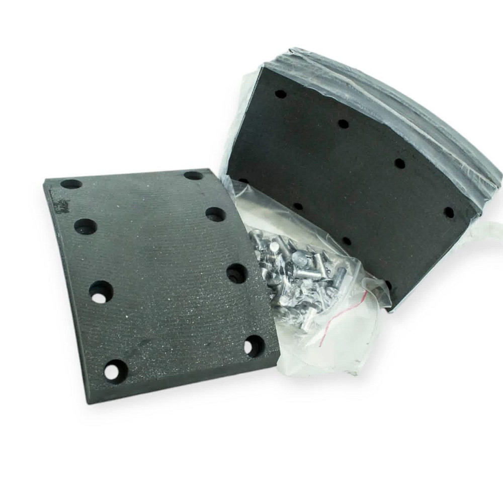 Накладка камаз пер,зад.r0(4 шт.сверл. шлиф.,заклепка) трибо тормоза Мукачево - изображение 1