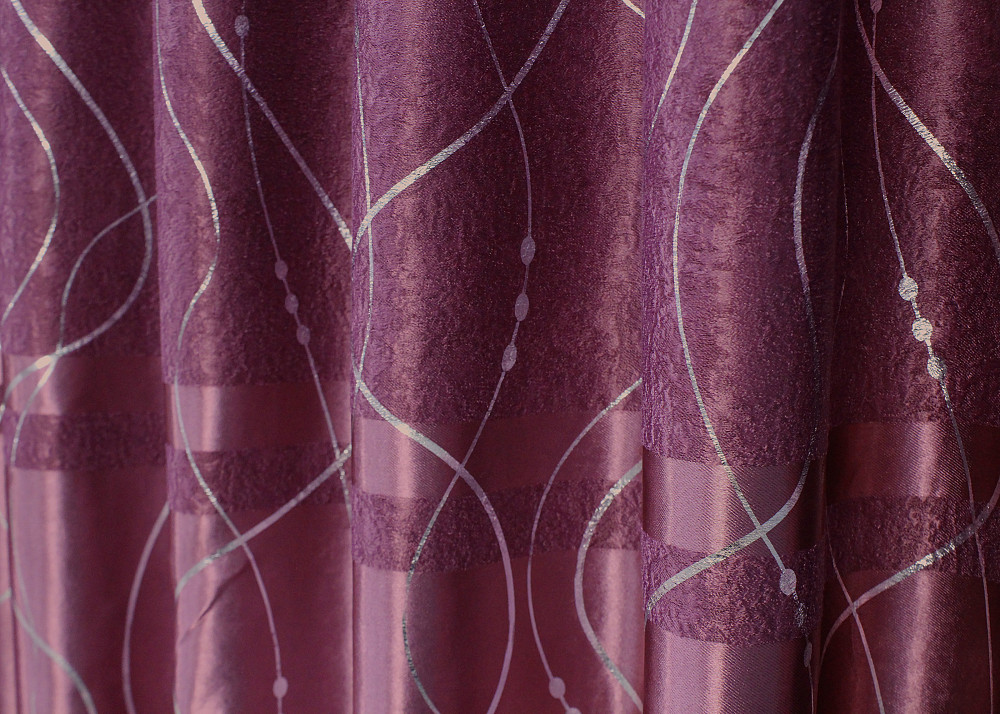 Комплект готових штор VR-Textil Софт Ліана № 459ш Малиновий 100х250 см 2 шт (39-949) Київ - фото 7