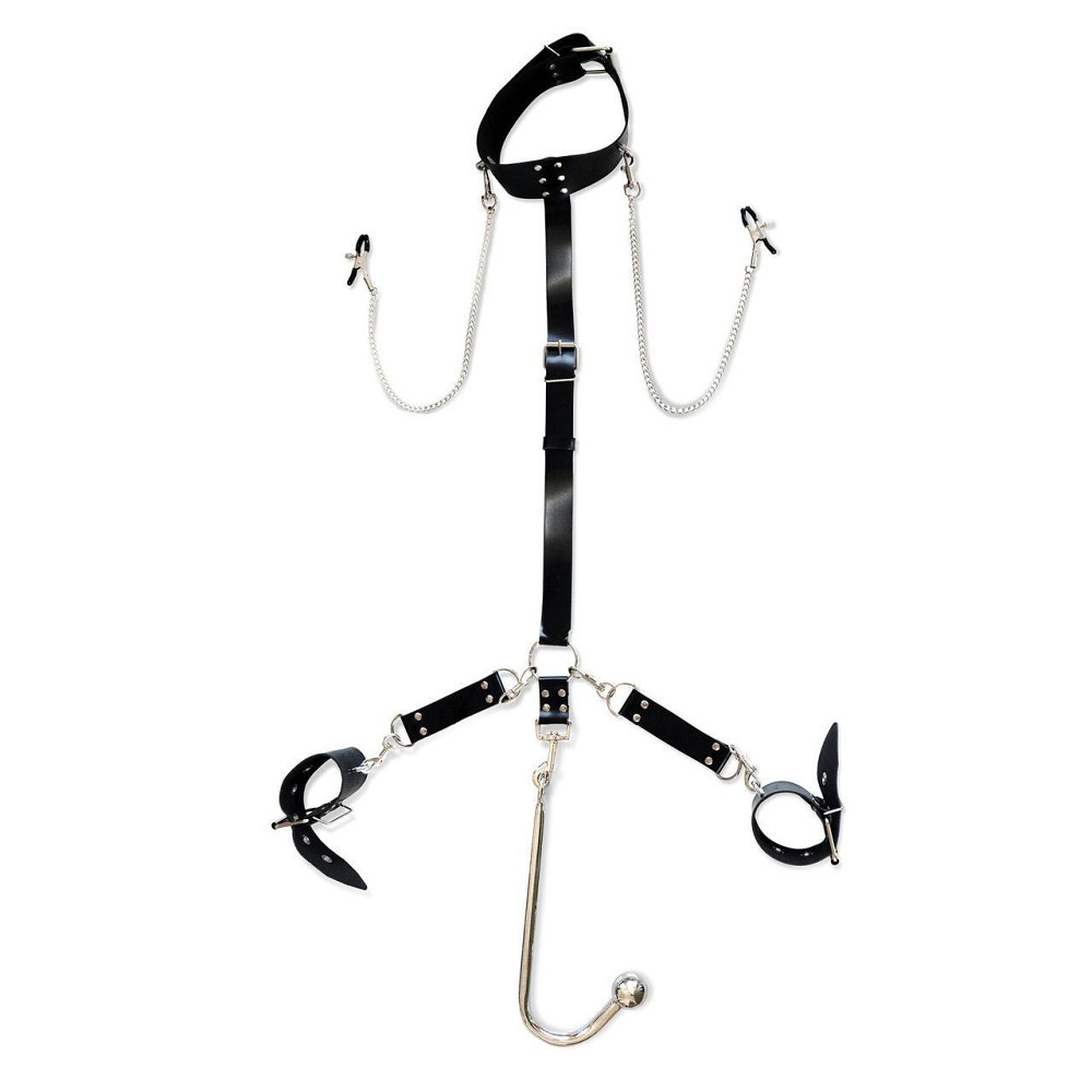 Бондажний набір з металевим анальним гаком Art of Sex Beatrice Bondage set with anal hook № 2 Sex Aura Київ - фото 1