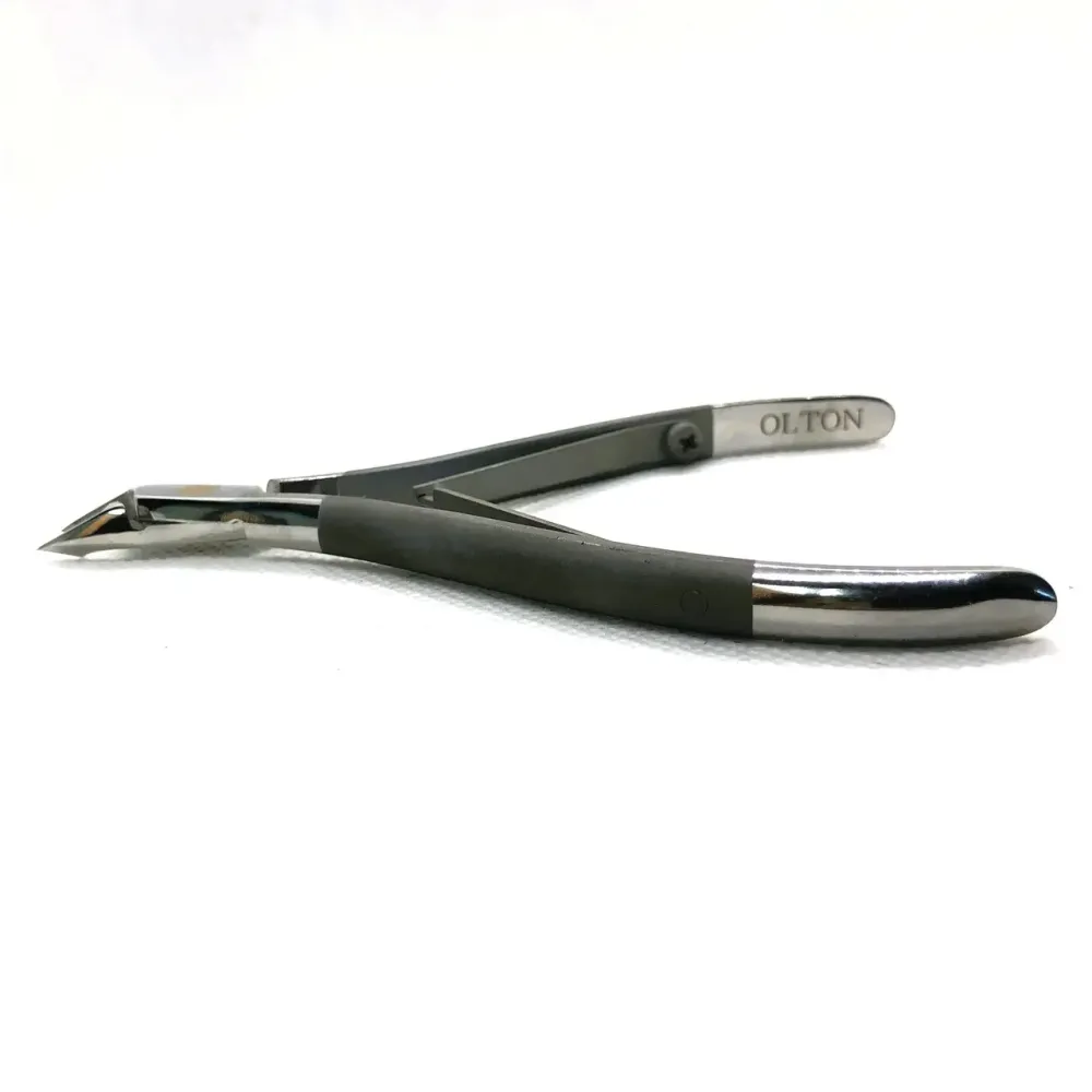 OLTON профессиональные кусачки для кутикулы XS с матовыми ручками (накожницы), длина режущей части 5 мм. Киев - изображение 5