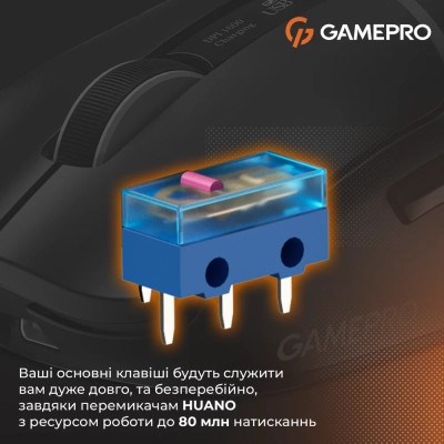 Мишка GamePro Genesis Ranker Wireless/Bluetooth/USB Black (GM012B) Вінниця - фото 12