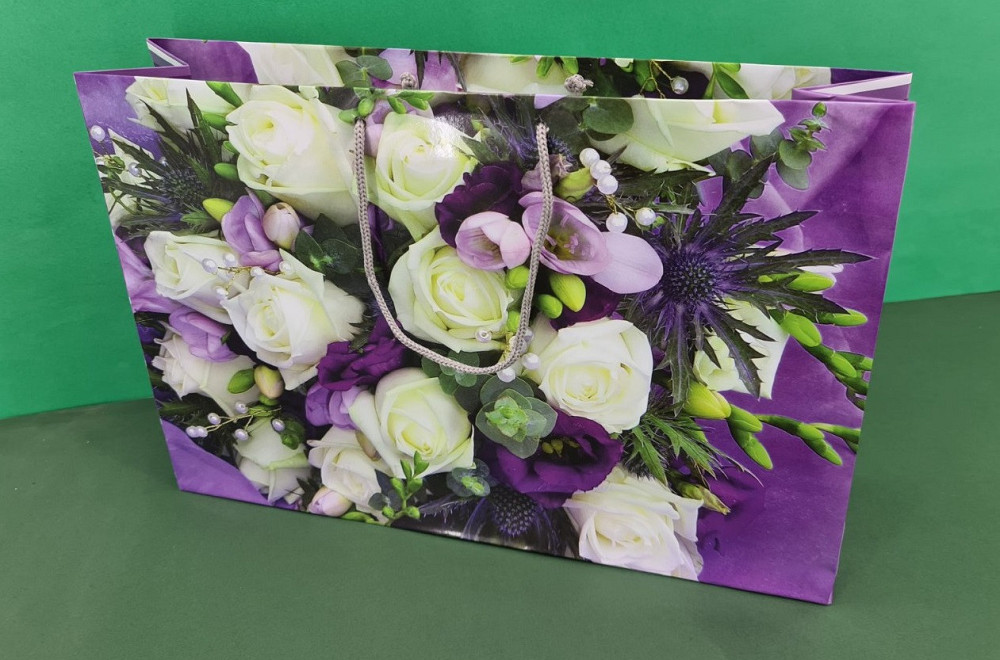 Бумажный большой горизонтальный пакет  36/22/10(артBG-079) (12 шт) Харьков - изображение 1