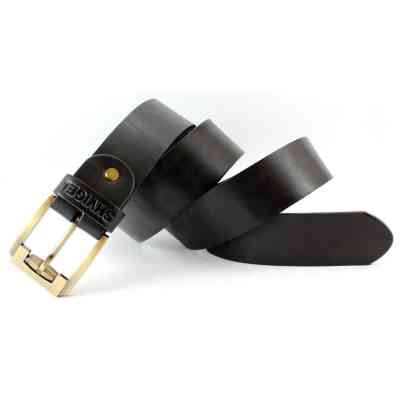 Ремень Shvigel Кожаный Черный (00001) Винница