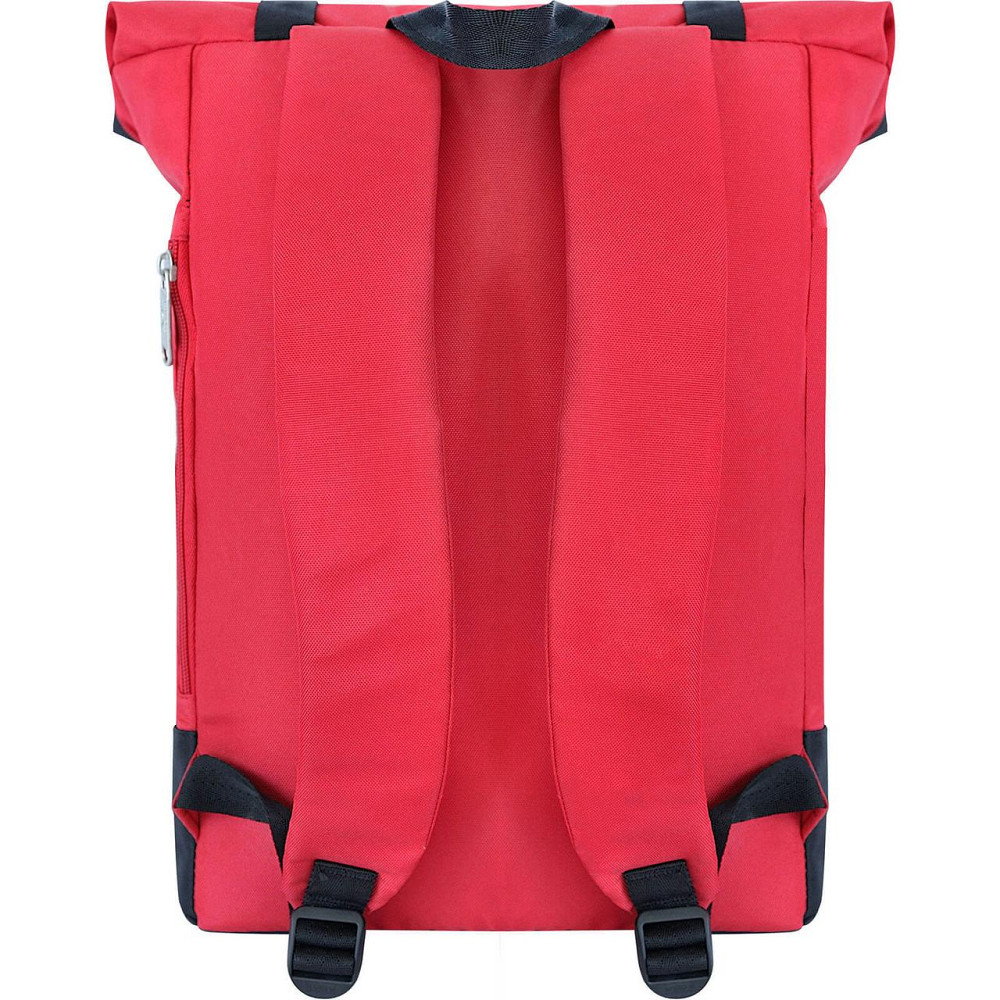 Чоловічий Рюкзак Роллтоп Жіночий Bagland міський водостійкий та спортивний Roll top рюкзак червоний з чорним Одеса - фото 4