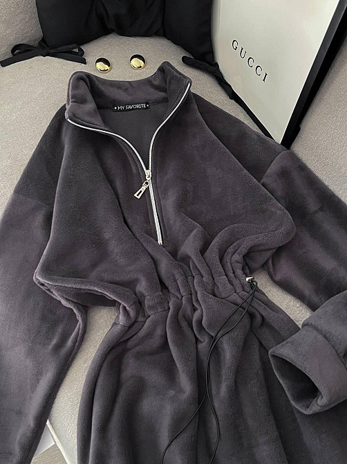 Жіноча тепла повсякденна сукня двосторонній  Polar фліс Одеса - фото 1