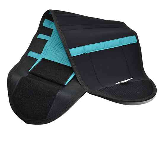 Пояс компрессійний MadMax MFA-277 Slimming belt Black/turquoise L Кам'янське