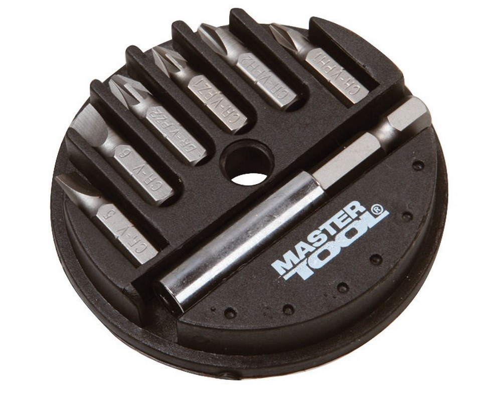 MASTERTOOL Набір викруткових насадок MASTERTOOL 7 шт 25 мм ¼" з тримачем 40-0381 Коломия - фото 2