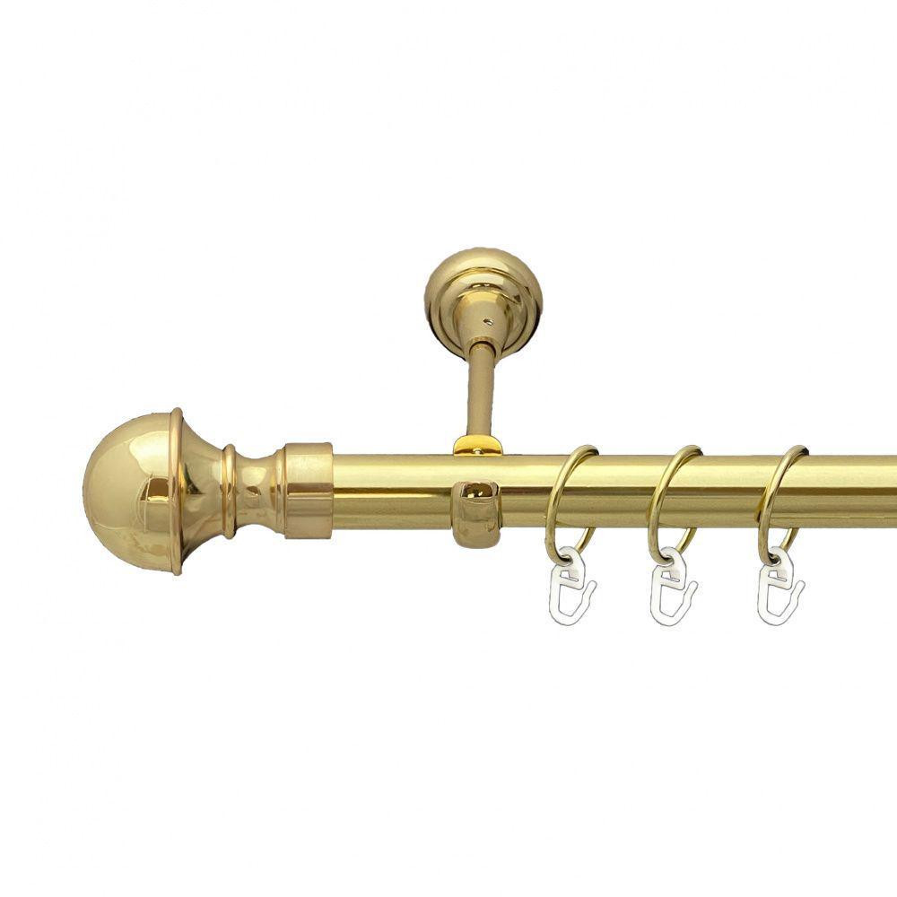 Карниз Orvit Бостон металевий однорядний відкритий Золото 25 мм 200 см (00-00012663) Львів - фото 1