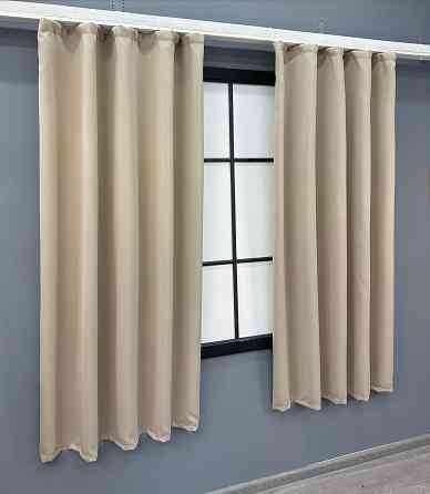 Комплект коротких штор VR-Textil Bagema Rvs № 1545ш Бежевий 130х170 см 2 шт (35-0229) Київ