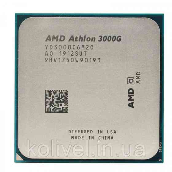 AMD Athlon 3000G 2C/4T (3.5GHz, 4MB, 35W, AM4, Radeon Vega 3) tray (YD3000C6M2OFB) Київ