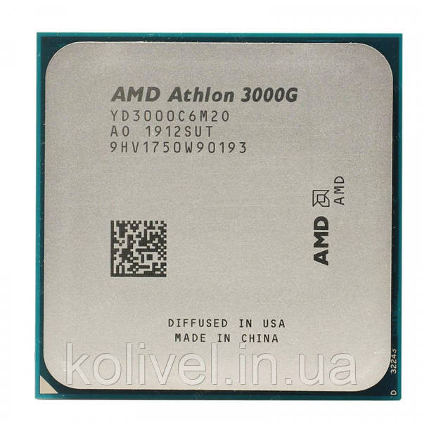 AMD Athlon 3000G 2C/4T (3.5GHz, 4MB, 35W, AM4, Radeon Vega 3) tray (YD3000C6M2OFB) Київ - фото 1