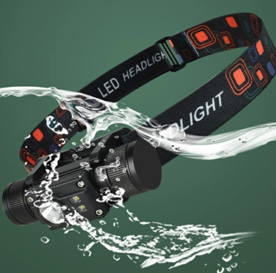 Налобний фонар PL-102L, 1х18650, ЗУ Type-C Дніпро