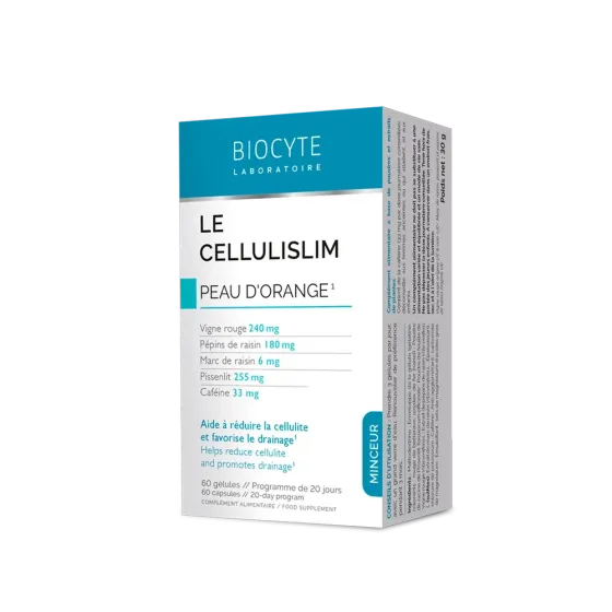 Biocyte LE CELLULISLIM Підтримка при терапії целюліту, 60 капсул Днепр