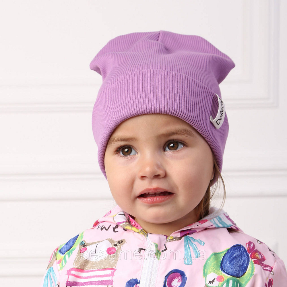 Дитяча Шапка Демісезонна Бузкова 44-48 Харків - фото 2