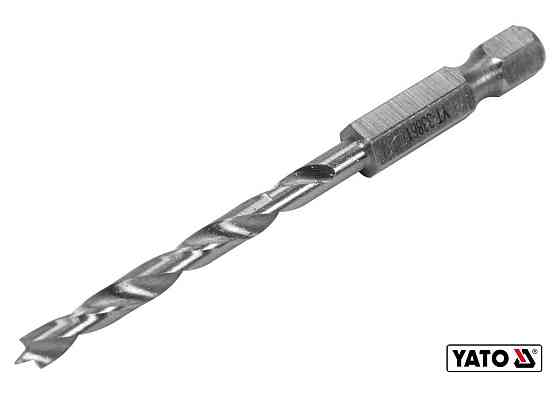 Свердло по дереву YATO : Ø4 x 75/40 мм, хвостовик- HEX 1/4