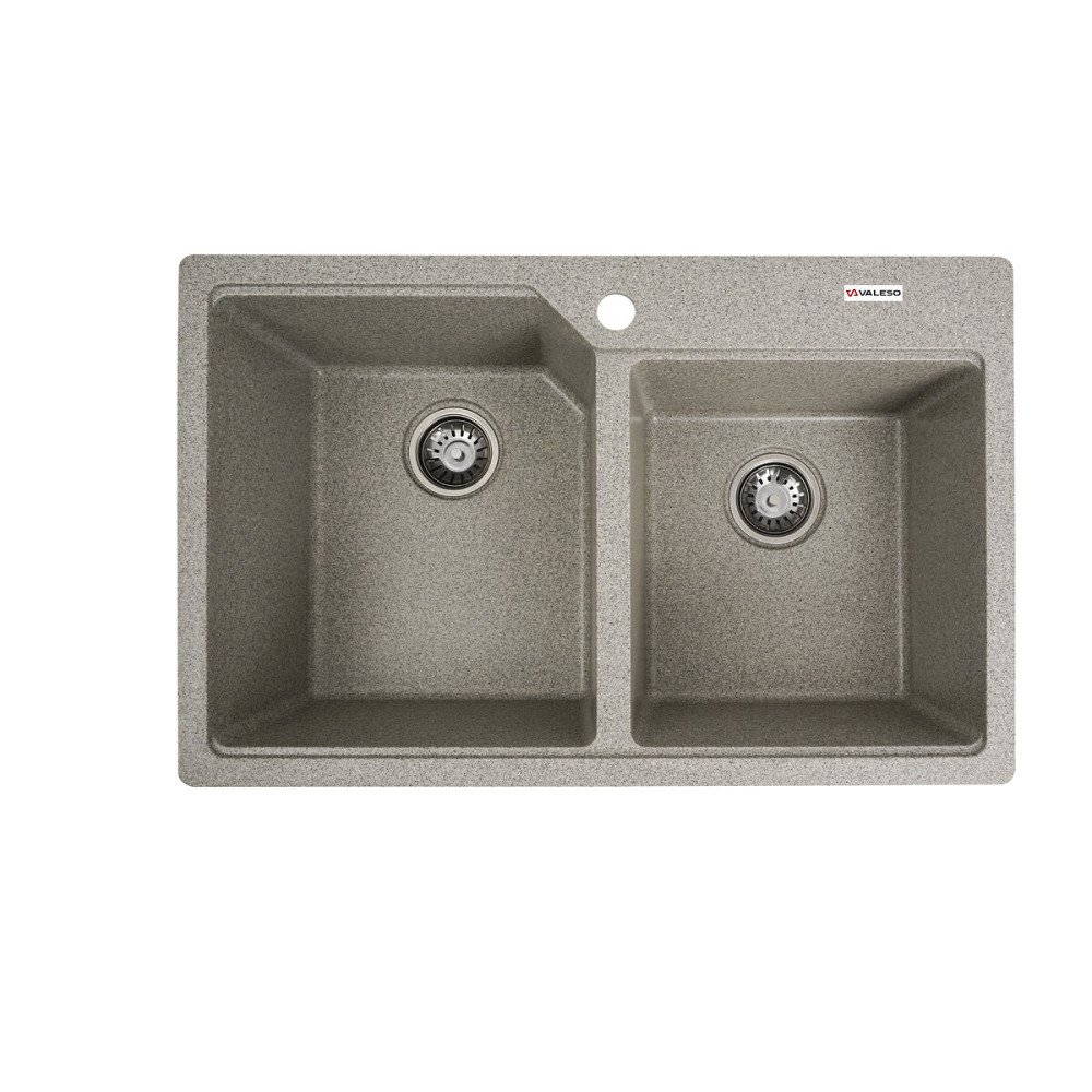 VALESO Гранітна мийка для кухні VALESO 7850 HARMONY матова Сіра Киев - изображение 1