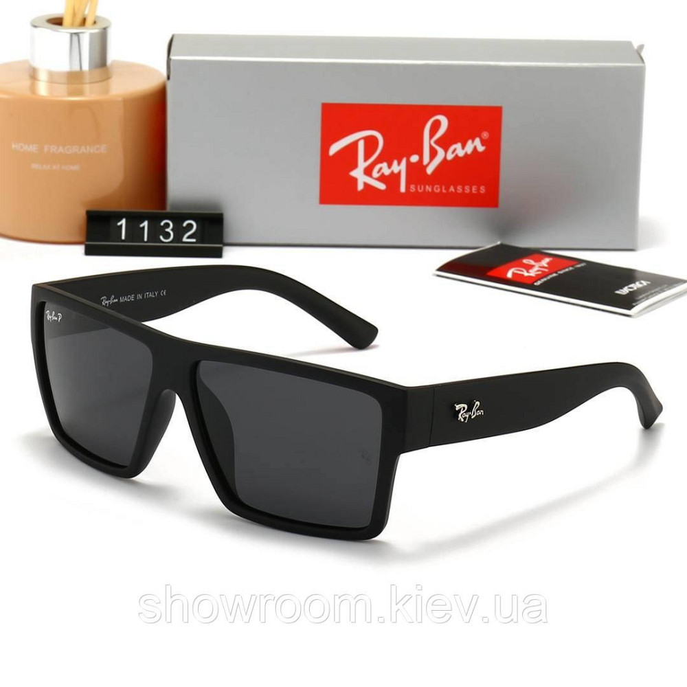 Чоловічі сонцезахисні окуляри з поляризацією Ray ban (1532) Київ - фото 1