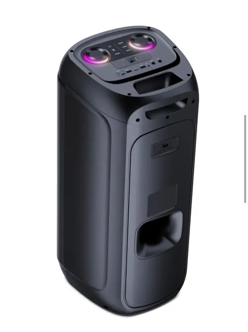 Портативна акустична колонка B208-04 80Вт 2x8" TWS/FM/USB/TF/BT/LED з 2 мікрофонами Одеса - фото 4