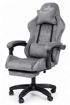 Крісло геймерське DIEGO ALCANTARA PRO Gray Київ