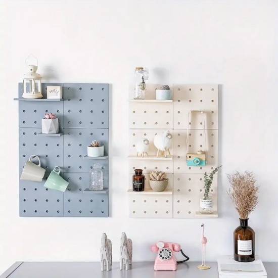 Набор с 6 настенных панелей на стену со сменными крючками и полочками Винница - изображение 3