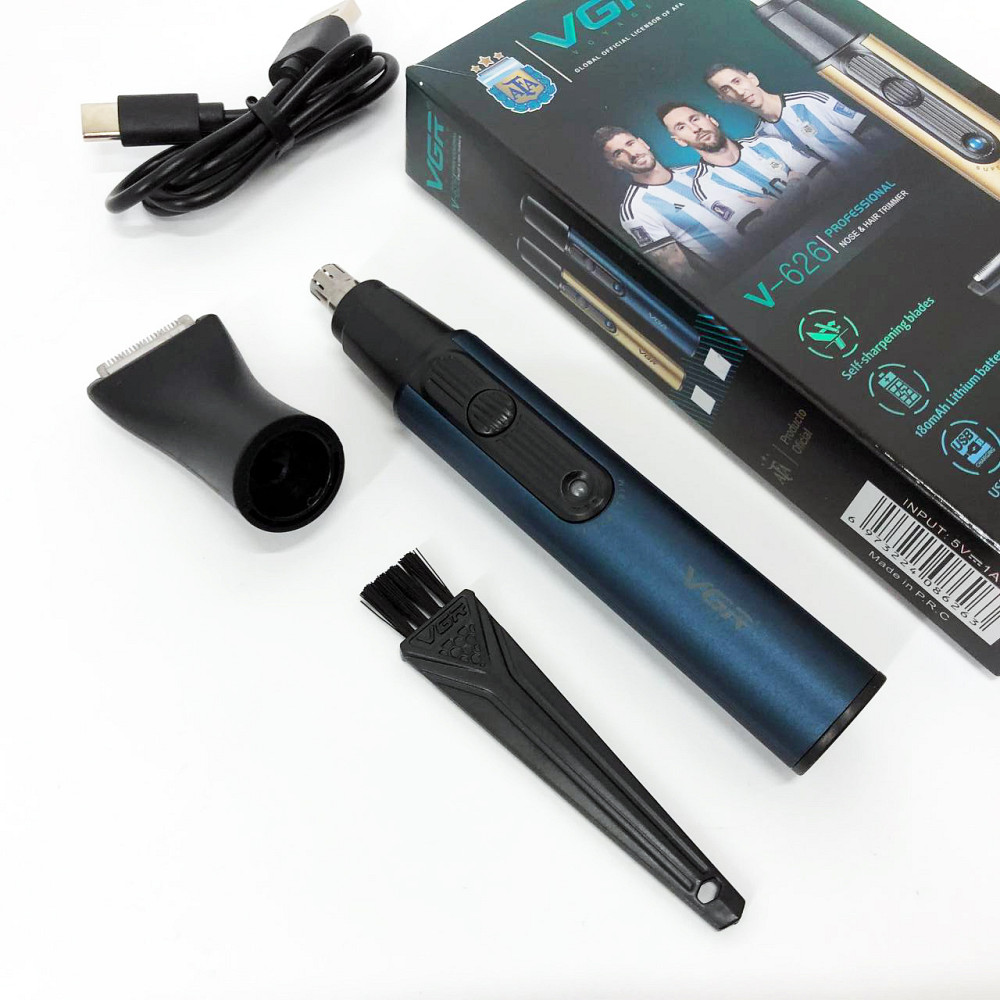 Триммер для бороды и ушей VGR, Триммер для стрижки волос в ушах носа ушей висков и шеи XA-12 Львов - изображение 13