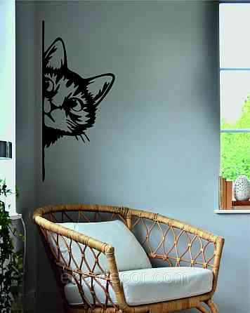 Декоративне настінне 3D Панно «Кіт» Декор на стіну з об'ємом (ціна за 1 шт) Київ