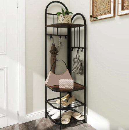 Вішалка для одягу Costway Richi кутова в стилі Loft Київ