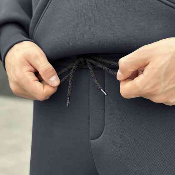 Темно-сірий спортивний чоловічий костюм осінь/зима Pobedov Space. Сірий спортивний костюм. Київ