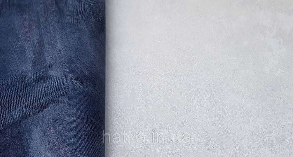 Шпалери вінілові на флізеліні Grandeco Amelia під венеціанську штукатурку структурні світло-блакитні Київ - фото 3
