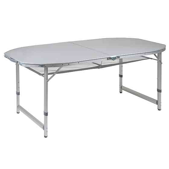 Стол Bo-Camp Premium Oval 150x80 cm Grey (1404405) Вінниця
