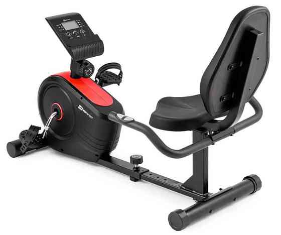 Горизонтальный велотренажер Hop-Sport HS-2050L Beat красный Киев