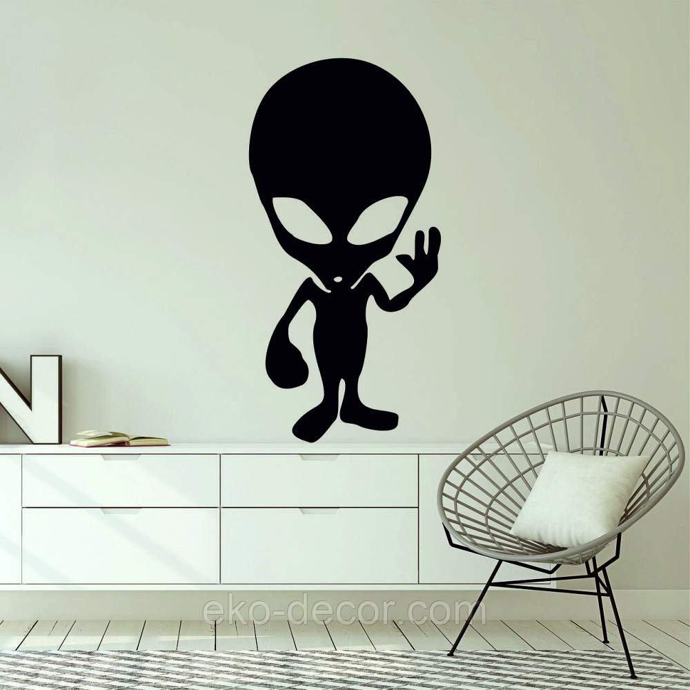 Декоративное настенное Панно «НЛО», Декор на стену 90*44 см, Черный Киев - изображение 3