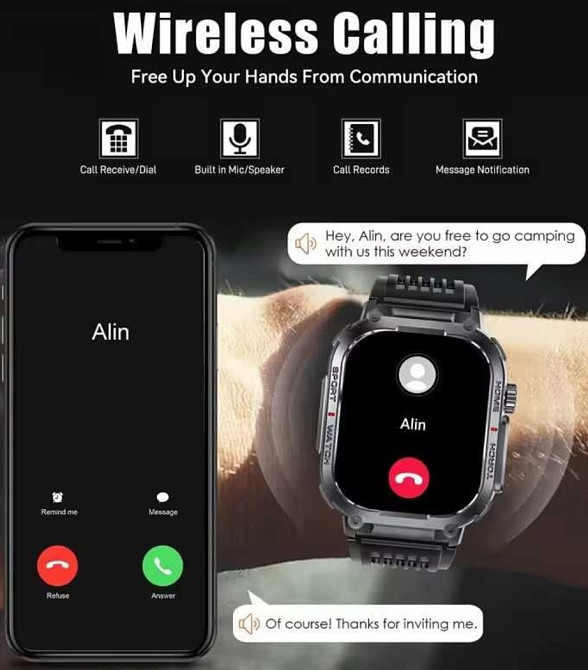 Смартгодинник: VWAR S320 MAX. NFC. Compass. 1000mAh. Київ - фото 7