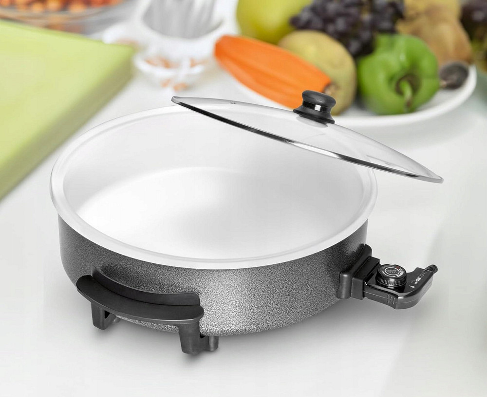 Электрическая сковорода с крышкой 42 см керамическая поверхность Clatronic PP (3570) Нововолынск - изображение 4