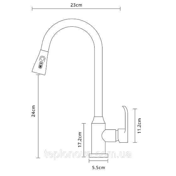 Змішувач для кухні EcoMIX Stella STL-2031-GP Чернівці