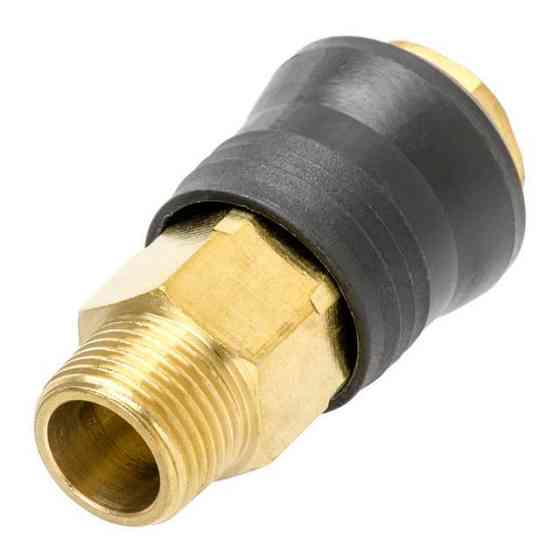 Швидкороз'ємне з'єднання із зовнішньою різьбою 3/8 ", латунь INTERTOOL PT-1819 Київ