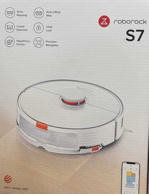 Робот пилосмок Xiaomi Roborock S7 White/Black. Харків - фото 3