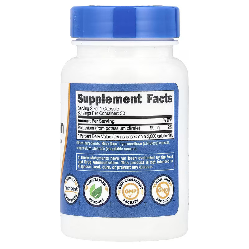 Potassium, 99 mg , 30 Capsules Луцьк - фото 2