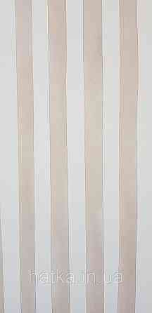Шпалери флізелінові еко Rasch Kids World 0.53х10 дитячі смуги кремові коричневі білі Київ