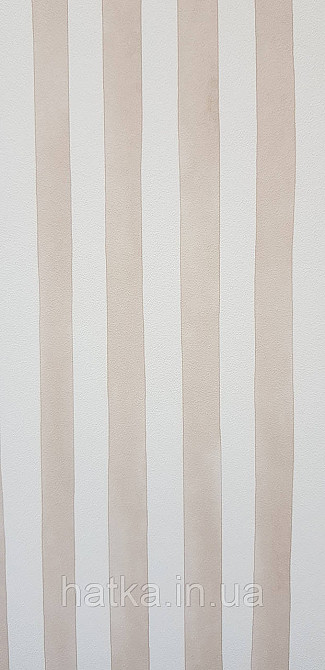 Шпалери флізелінові еко Rasch Kids World 0.53х10 дитячі смуги кремові коричневі білі Київ - фото 3